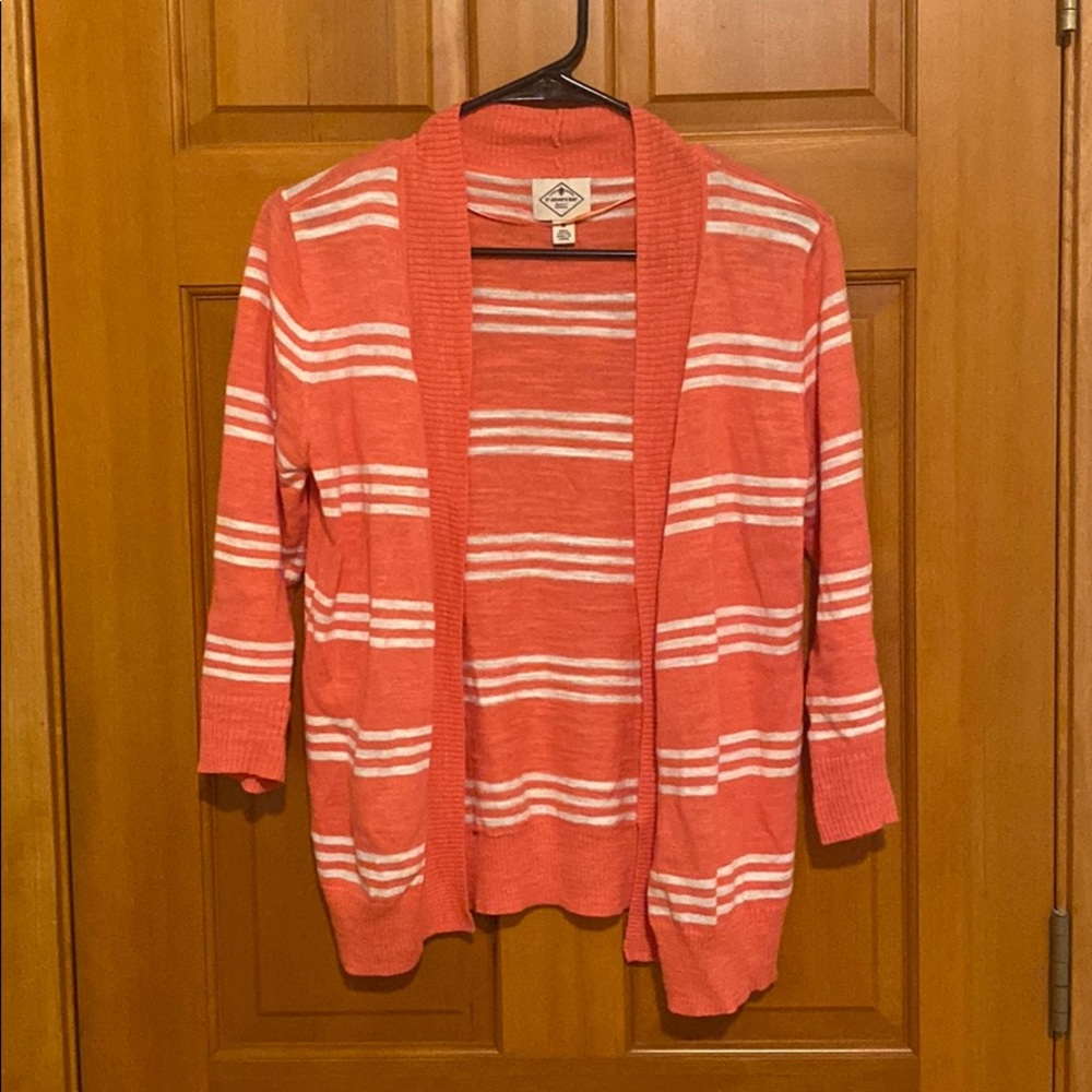 Pink/White St. John’s Bay Cardigan